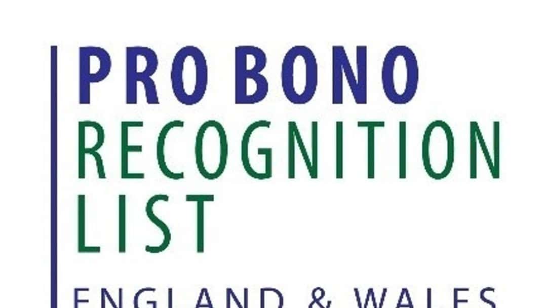 Over 3,500 solicitors and barristers across England & Wales celebrated in inaugural Pro Bono Recognition List endorsed by Lady Chief Justice