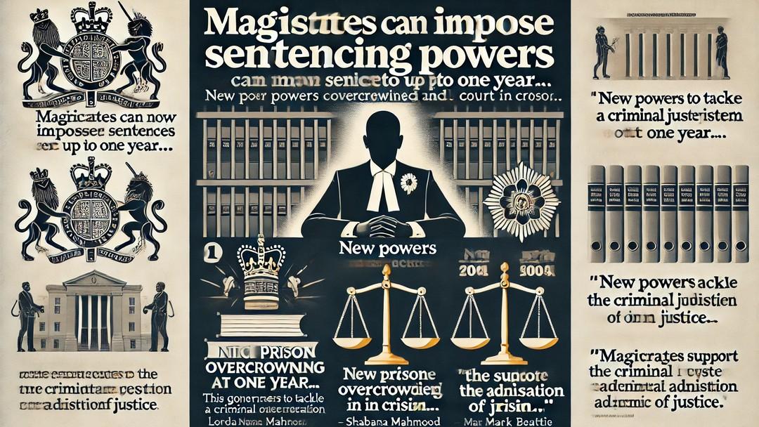 Increased sentencing powers for Magistrates