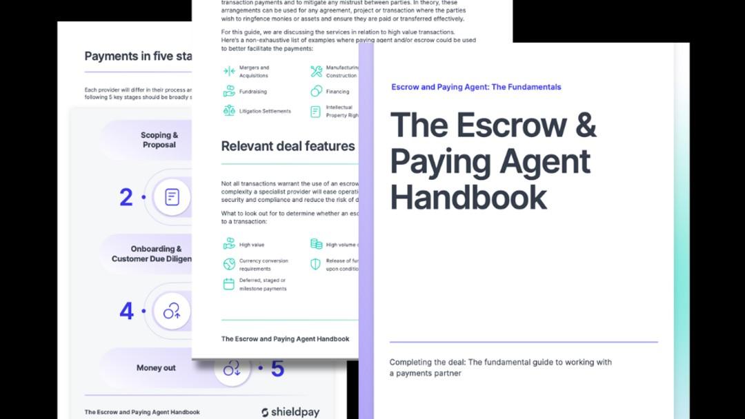 Shieldpay launches essential guide to escrow and paying agents for legal sector