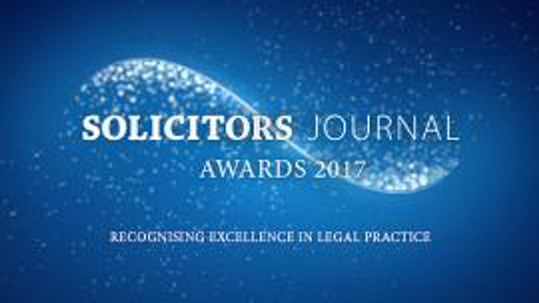 Solicitors Journal Awards 2017: One week to go