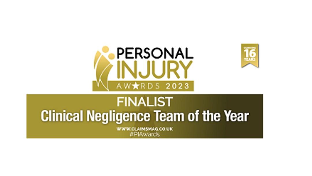 Coodes Clinical Negligence Team shortlisted for two national Personal Injury Awards 