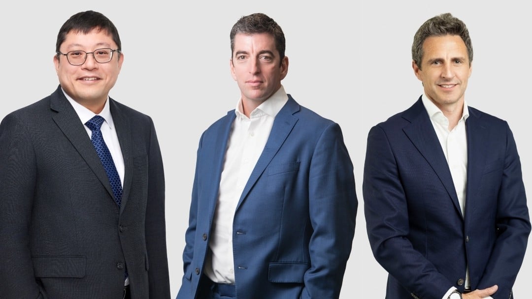 L-R Hughie Wong, Fraser Hern and Jonathan Sheehan