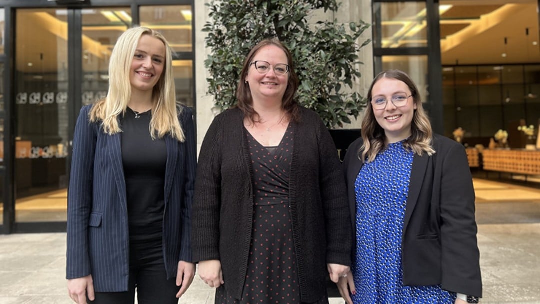 L-R Laura Beattie, Jannina Barker and Catherine McCrindle.