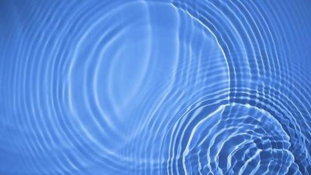 Ripples in the water