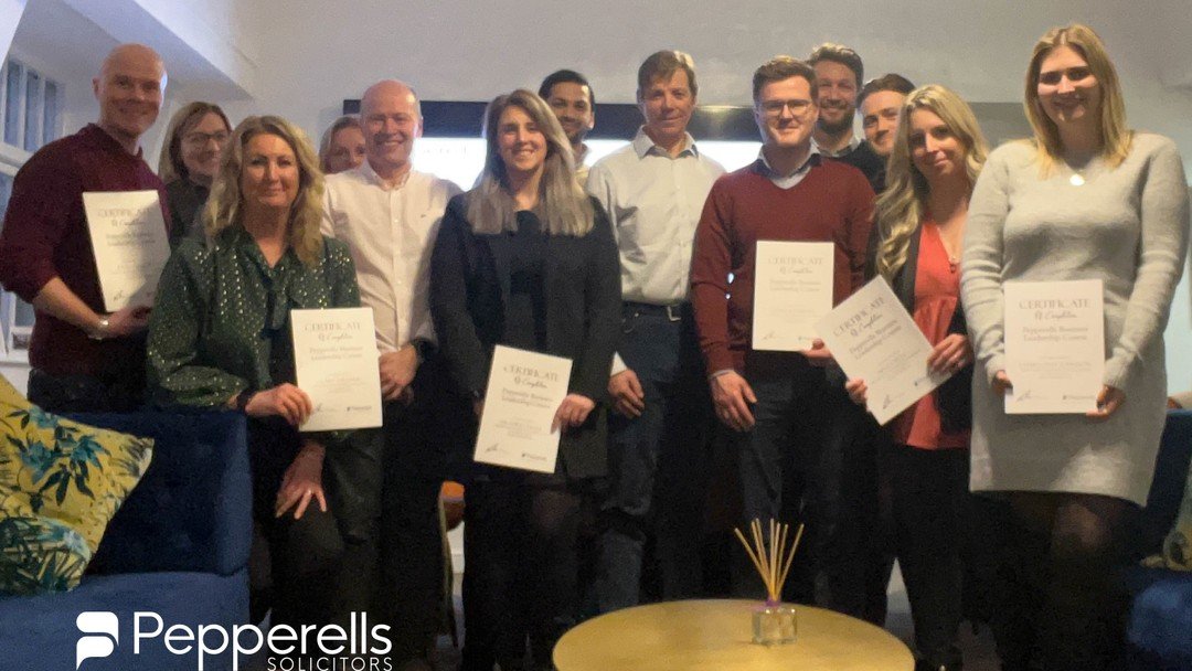 Pepperells Solicitors celebrates success: 11 graduates emerge as business leaders in annual programme