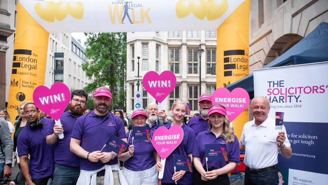 The Solicitors’ Charity provides fun and support for the London Legal Walk