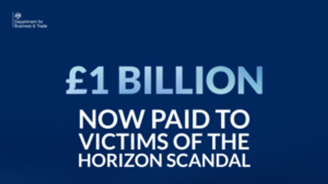 Compensation for postmasters surpasses £1 billion